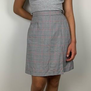 Vintage High Waisted Plaid Liz Golf Skort